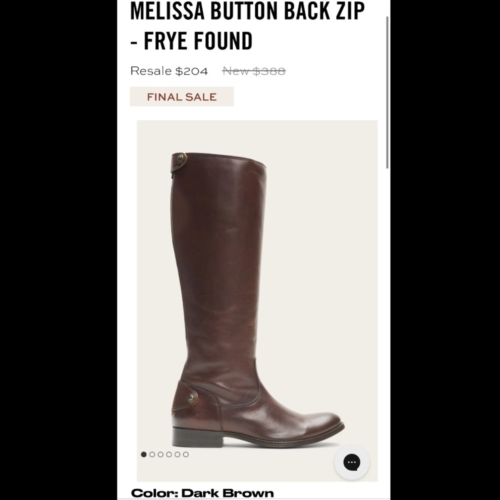 Frye Dark Brown Leather Knee-High Boots